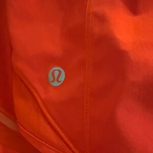 Lululemon hot red Athletic Shorts size 6 4.5 length